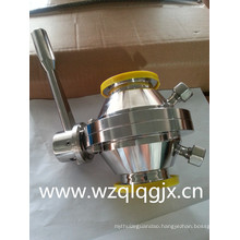 Sanitary Stainless Steel Threaded Welded Clamp Butterfly-Ball Valve